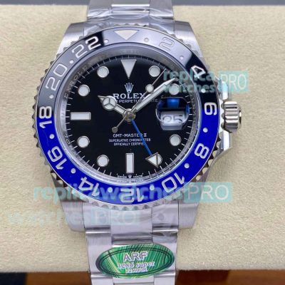 ARF Batman Super Clone Rolex GMT-Master II Cal.3285 Watch 904L Oyster Band 